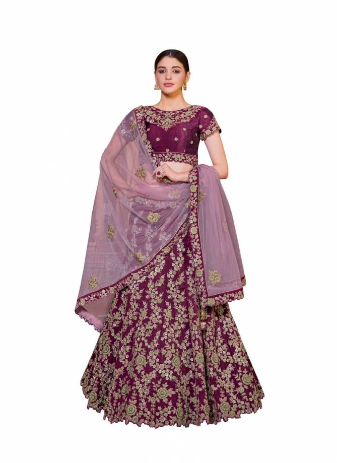 TAZARA NAYONIKA Mohmayaa 16600 Latest Fancy Heavy Designer wedding Wear Net With Satin Silk Cord Resham Sequins Embroidery Lehenga Choli Collection